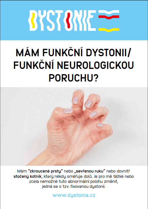 Leták na funkční dystonii/funkční neurologická porucha